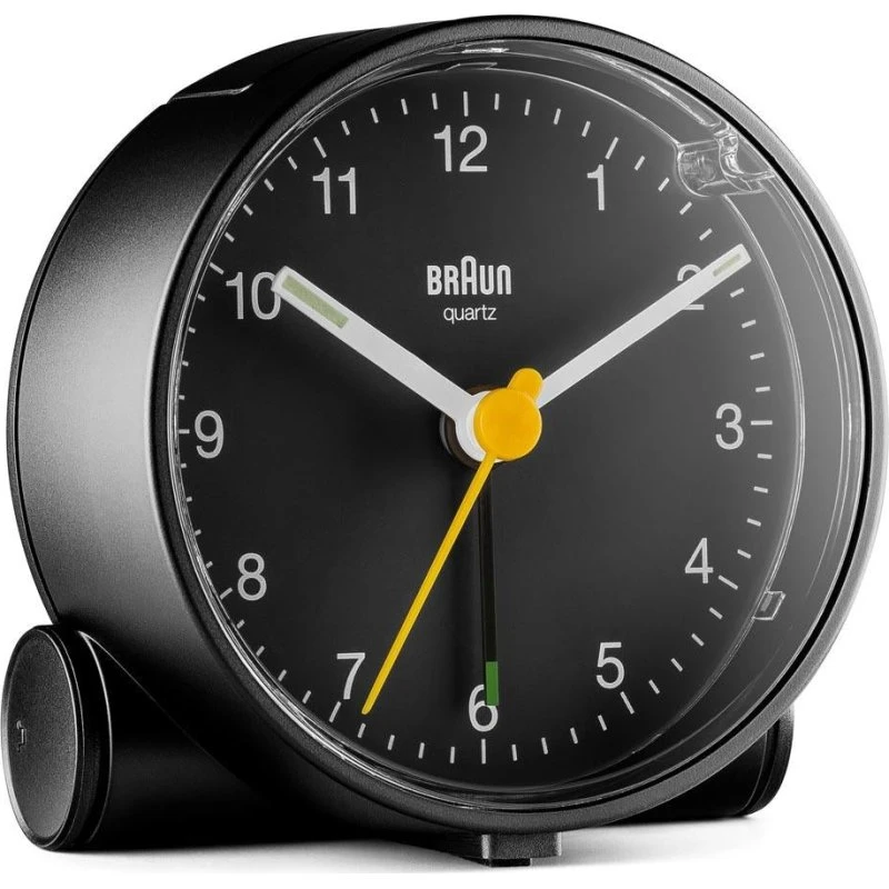 Braun BC01 Alarmur, sort, analog, kvarts, desktop