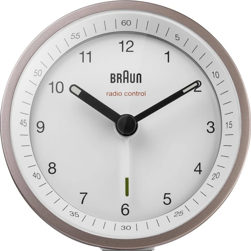 Braun BC07 Alarmur Hvid/Pink Rund Kvarts
