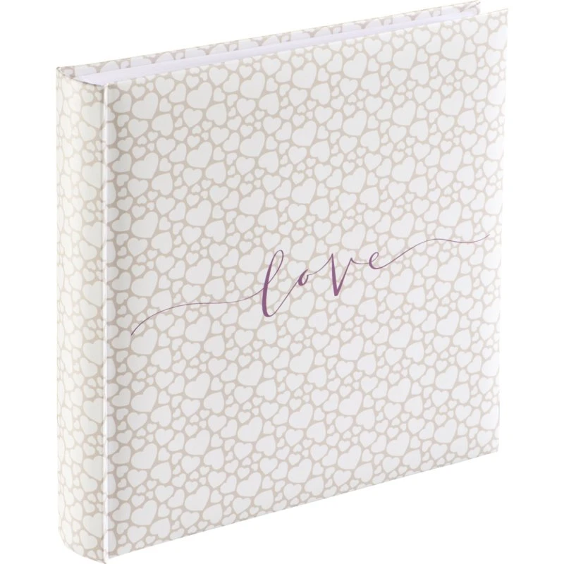 Hama Romance Fotoalbum 30x30 cm, 320 ark, 10x15 cm, Hvid/Beige