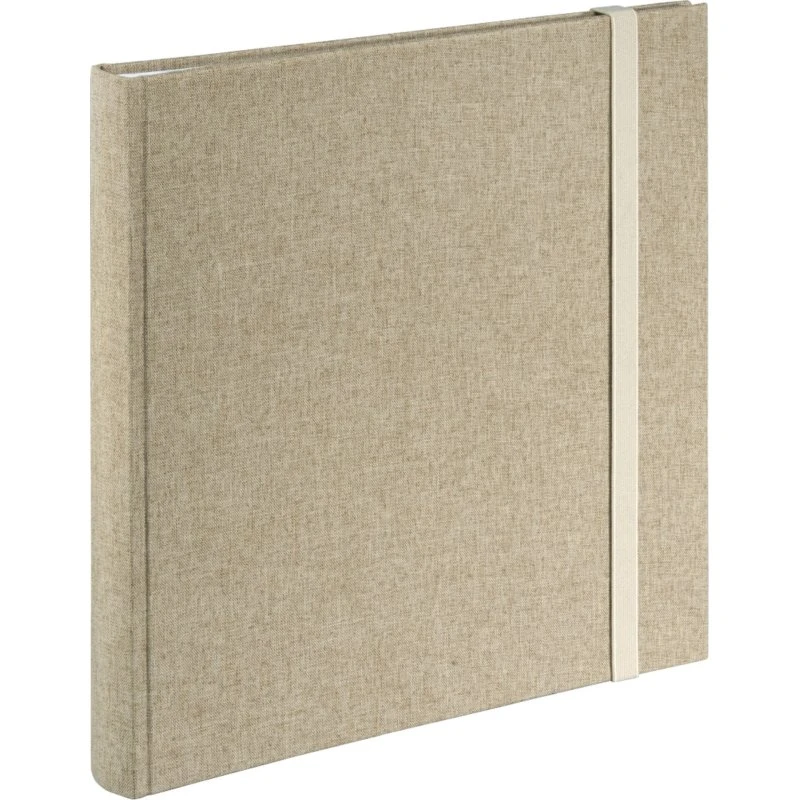 Hama Tessuto Jumbo Fotoalbum 30x30 cm, 60 hvide sider, beige