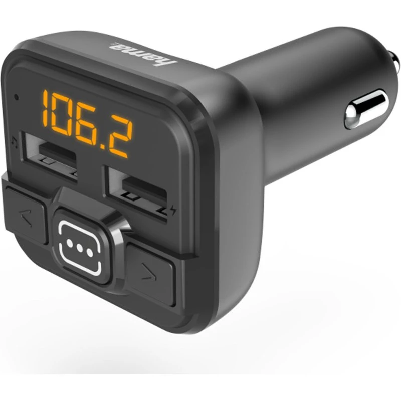 Hama FM-transmitter med 3,5 mm og 2 USB-A, sort