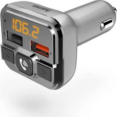 Hama Bluetooth FM-transmitter med håndfri og USB-oplader
