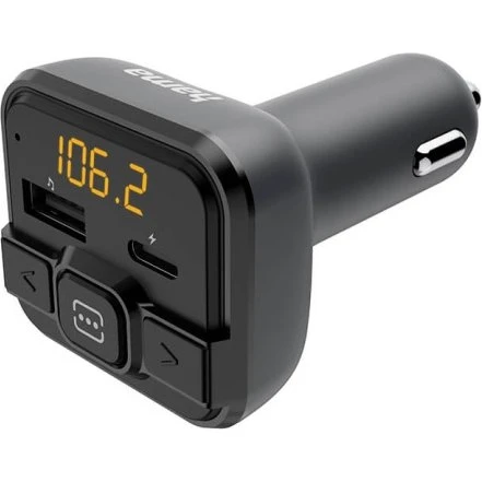 Hama FM-sender Bluetooth USB-C med 1-knaps funktion