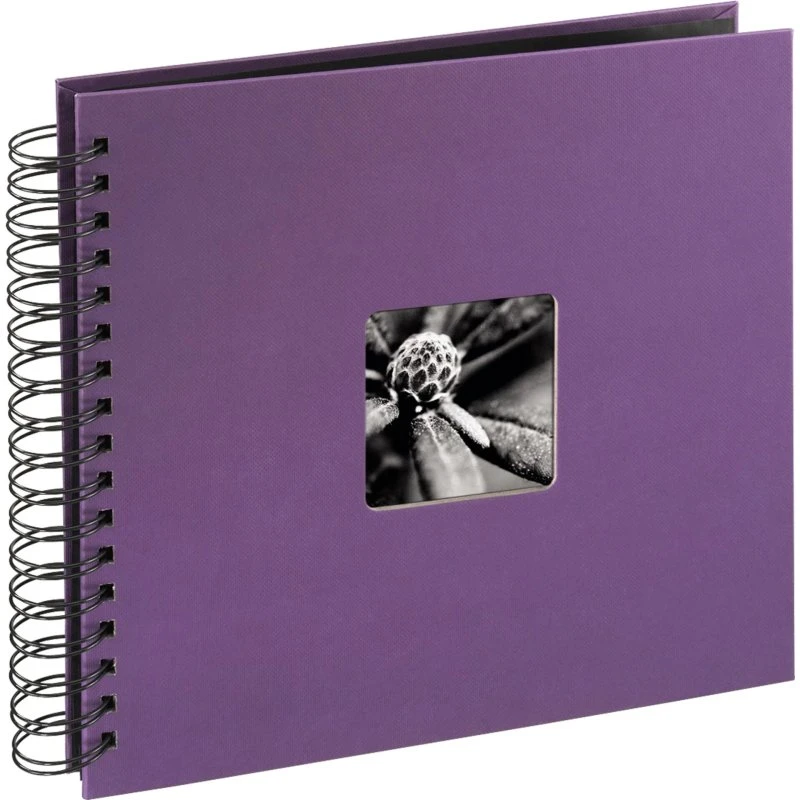 Hama Fine Art Fotoalbum, Spiralbinding, 50 Sider, 28x24 cm, Lilla