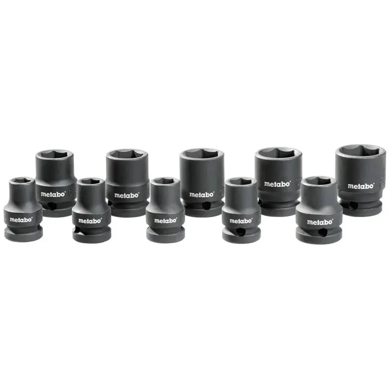Metabo 628831000 1/2" Slagtopnøglesæt, 10 stk