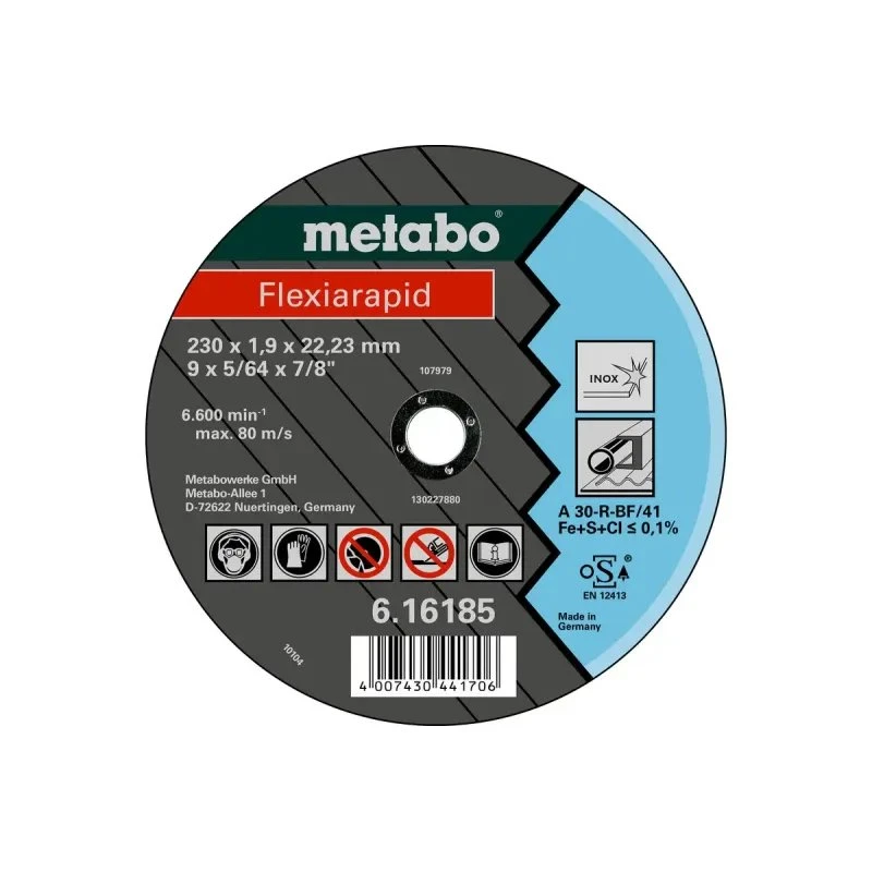 Metabo Flexiarapid Inox 150mm A30-R, 1,6mm - 616183000