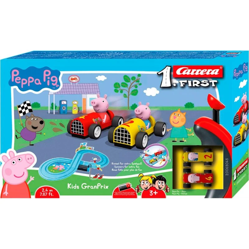 Carrera First Gurli Gris GranPrix med 2 biler (2,4 m)