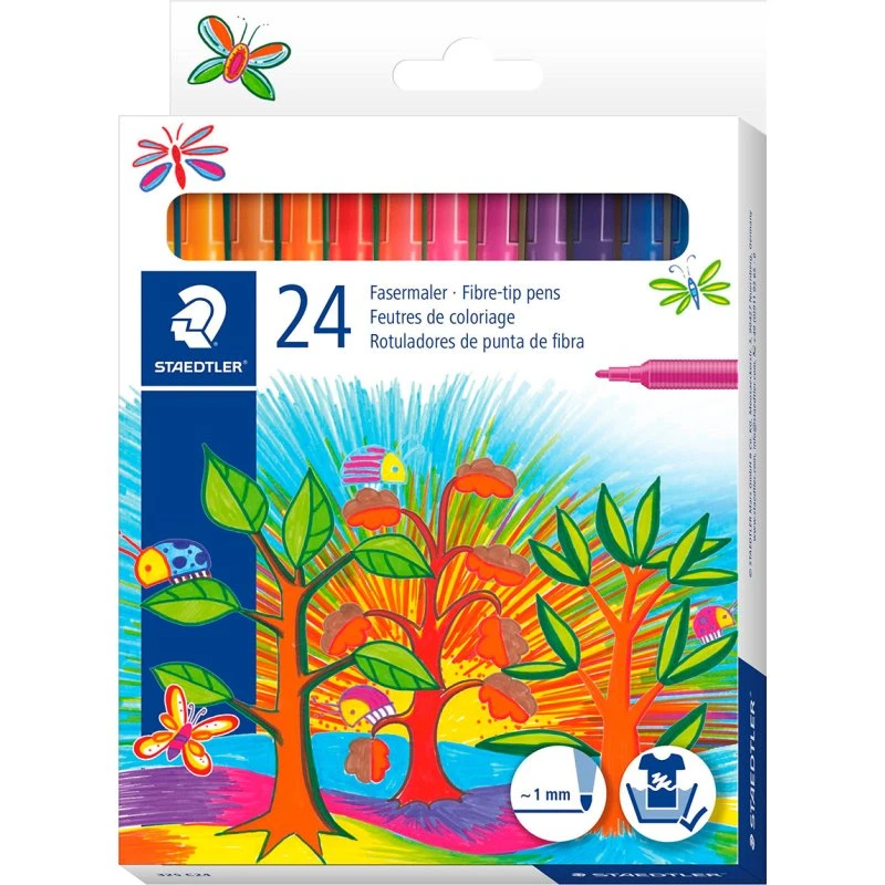 Staedtler Noris Tusser 1,0 mm, 24 farver