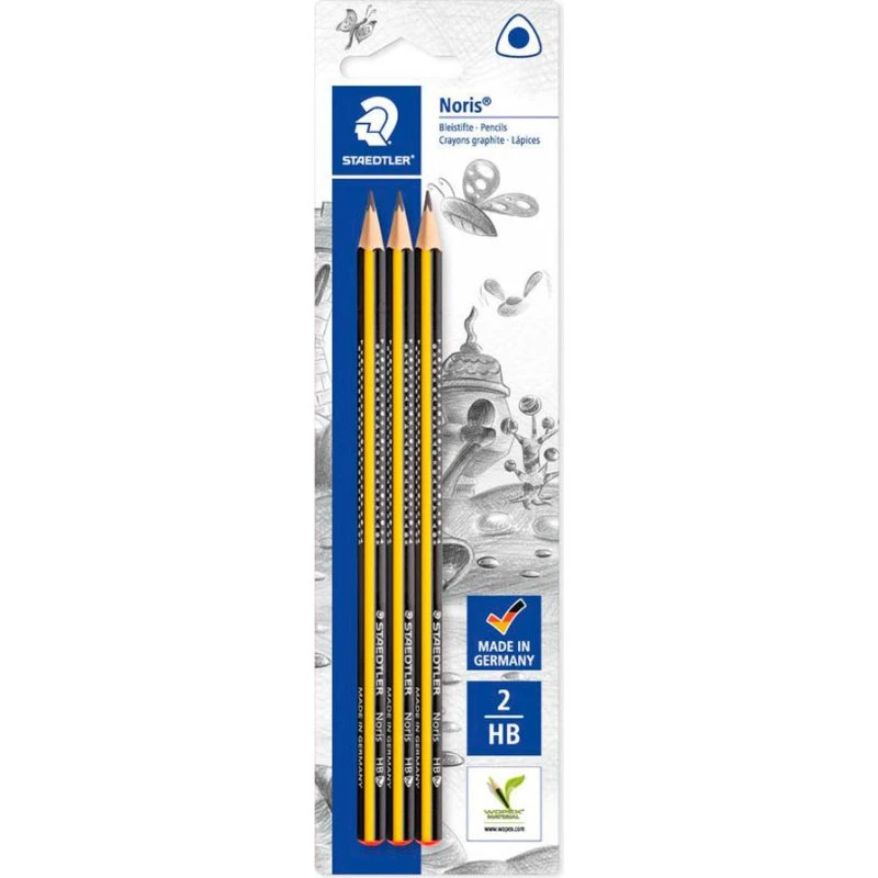Staedtler Noris 183 HB Trekantet Blyant (3 stk)