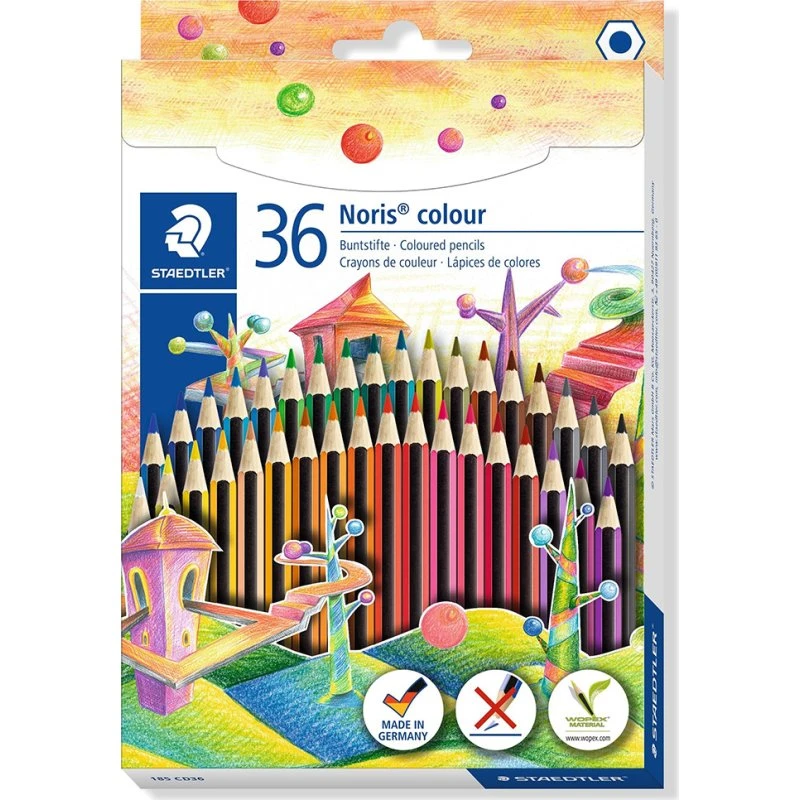 Staedtler Noris Farveblyant 36 ass. 100% PEFC