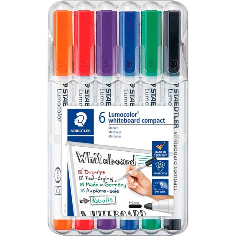 Staedtler Lumocolor WB-marker 6 farver, 341