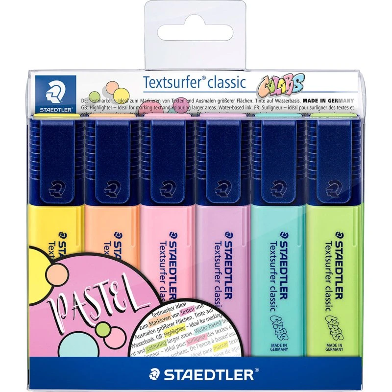 Staedtler Textsurfer Classic Pastel 6-pak