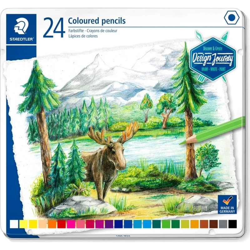 Staedtler Farveblyant 24 Farver - 100% PEFC