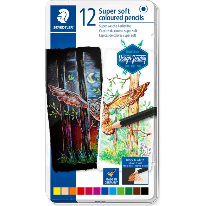 Staedtler Supersoft Farveblyant 12 Stk. 100% PEFC