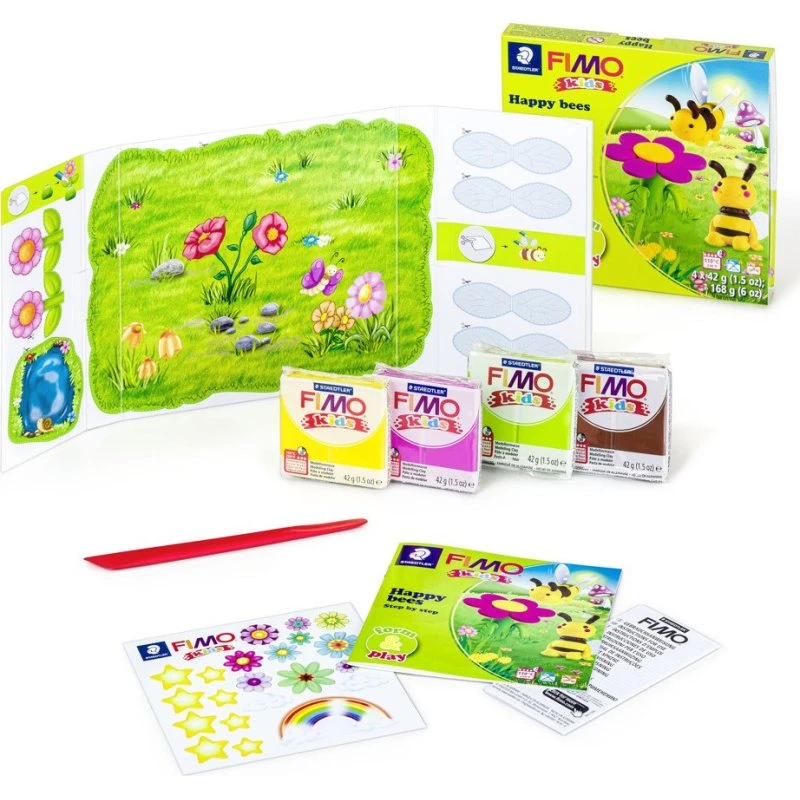 Staedtler FIMO Kids Form & Play Bier, 4 blokke á 42 g