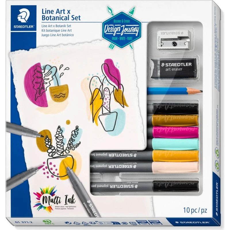 Staedtler LineArt & Botanical Kunstsæt 10-del