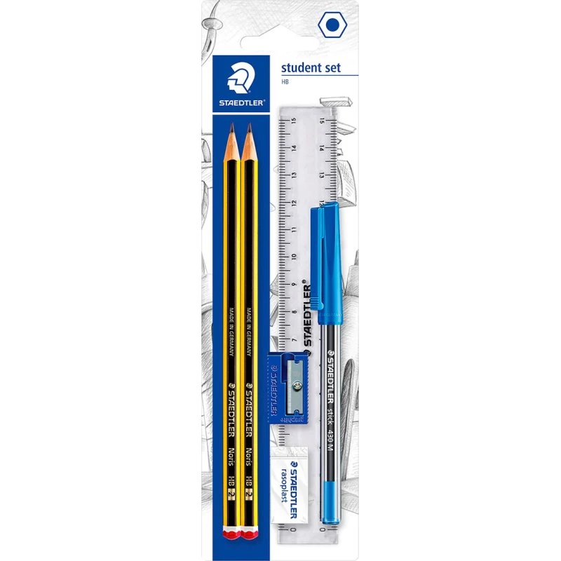 Staedtler Noris HB Blyant Sæt – 100% PEFC, opcycled træ