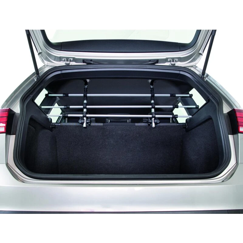 Trixie sikkerhedsgitter til bil 96–163 x 34–48 cm, sølv/sort