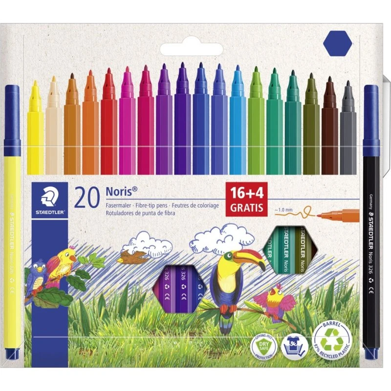 Staedtler Noris Tuscher 20 Farver