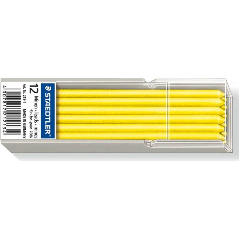 Staedtler Lumocolor 218 Gul 3mm Genopfyldning (12 stk)