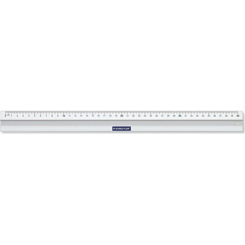 Staedtler Mars Aluminiums Lineal 40 cm med skridsikker gummi