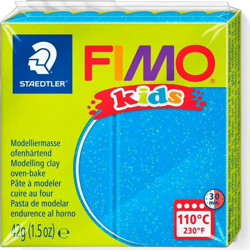 Staedtler FIMO Kids Glitter Blå 42g