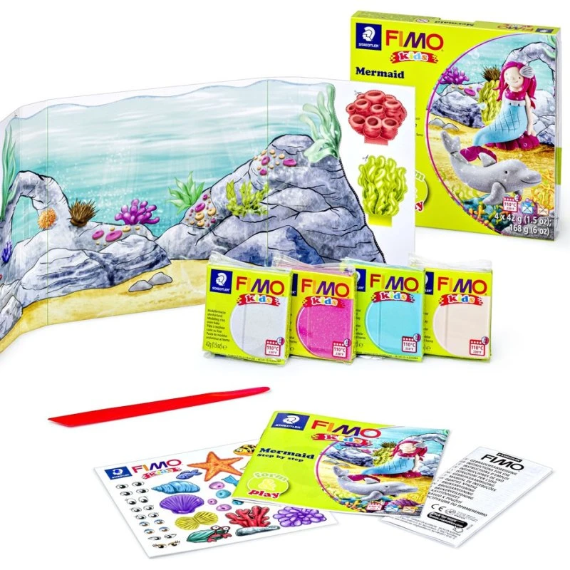 Staedtler FIMO Kids Havfrue Form & Play - 4 blokke