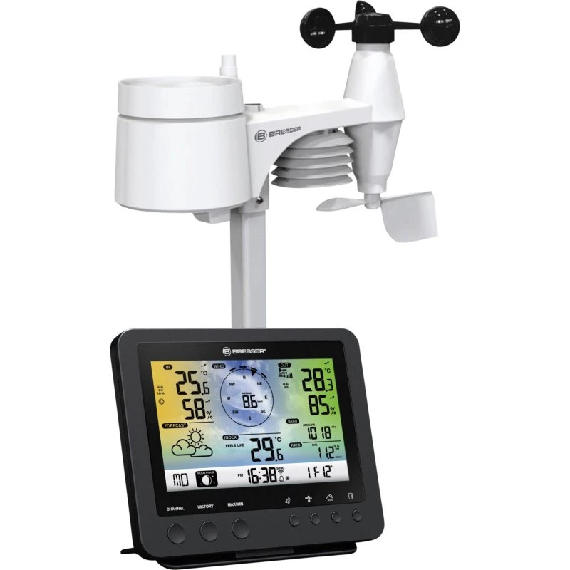 Bresser 5-i-1 Vejrstation med WLAN, sort