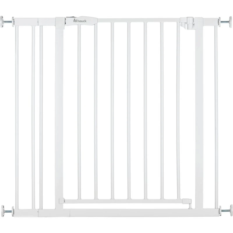 Hauck Open N Stop 2 Sikkerhedsgitter 75-80 cm + 9 cm udvidelse, hvid