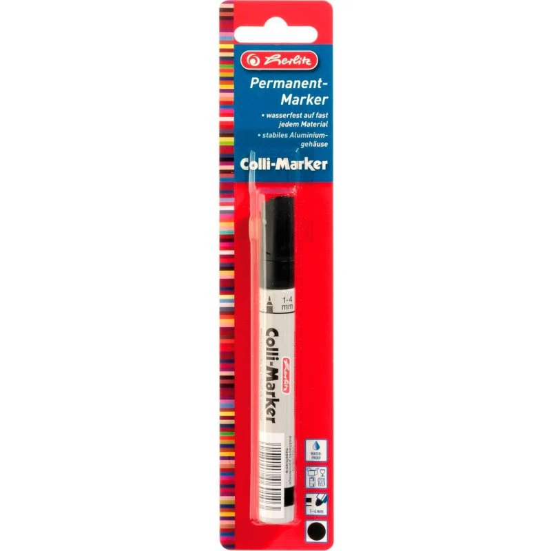 Herlitz Permanent Tusch (1-4mm) Sort