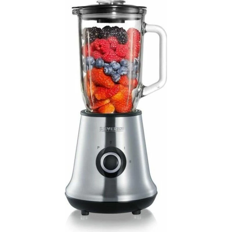 Severin SM 3734 Blender 500 W, 1 L, børstet rustfrit stål, sort