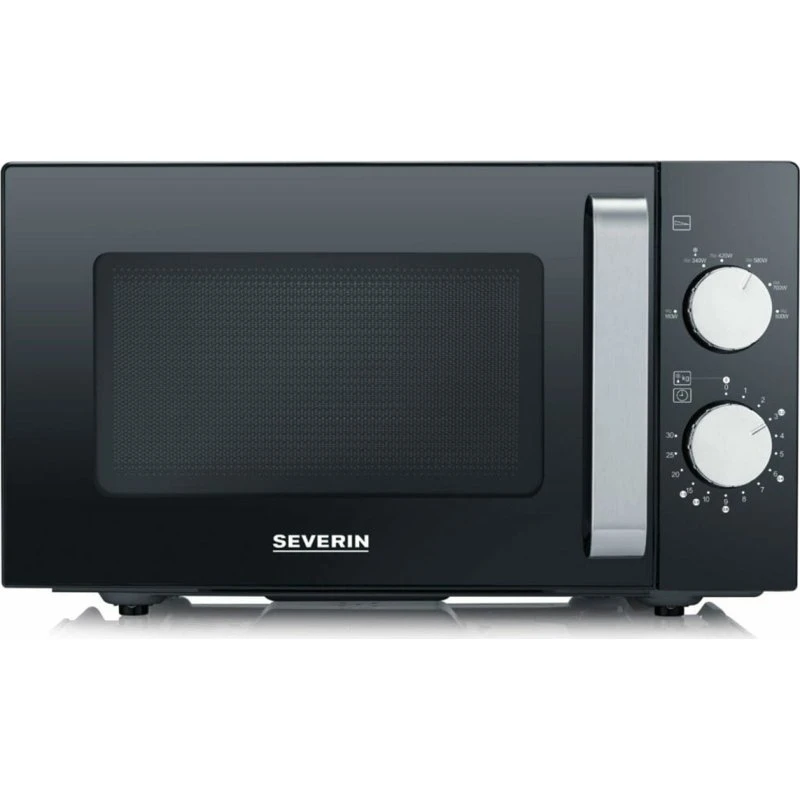 Severin MW 7761 Mikrobølgeovn 800W, 20 L, sort/stål