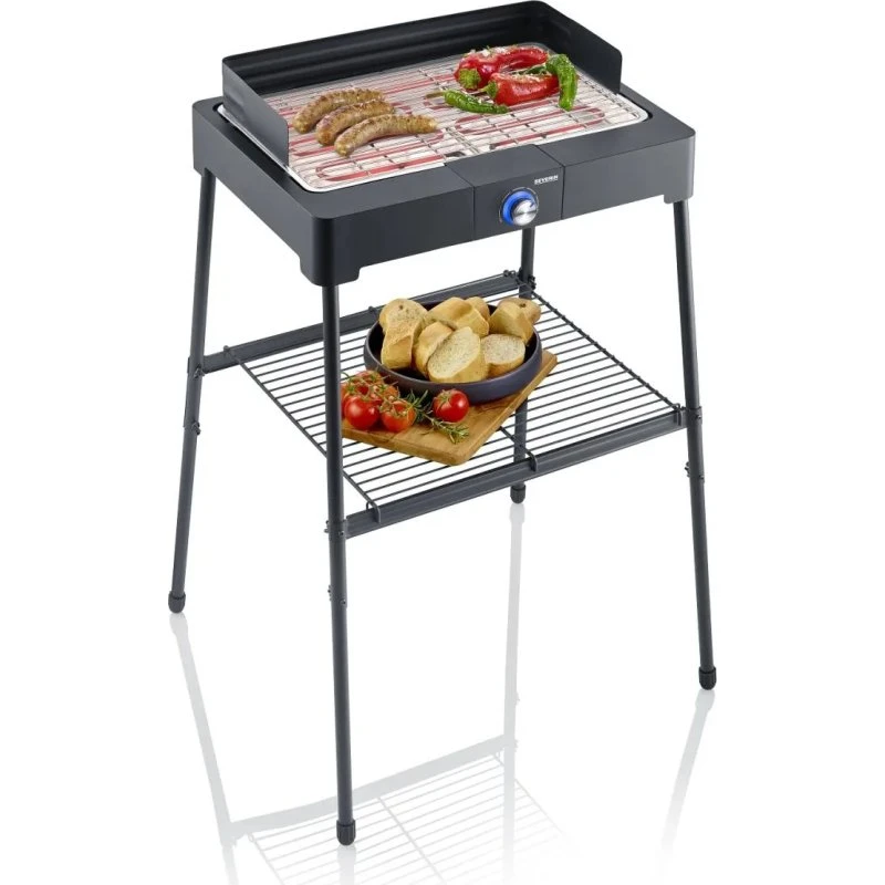 Severin PG 8566 elektrisk grill med stativ, sort, 2200W