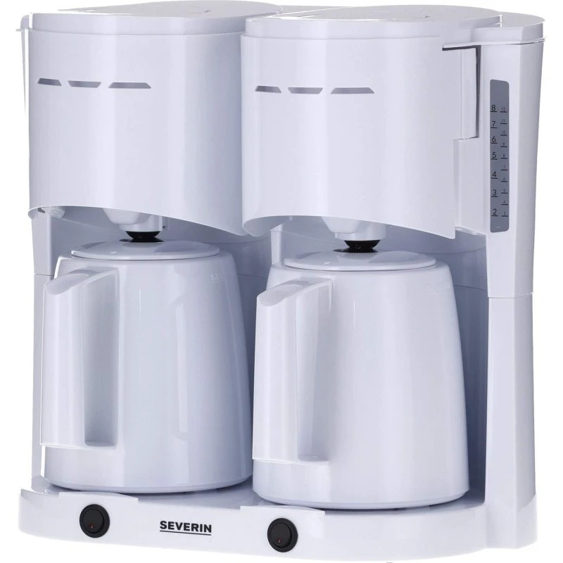 Severin Dobbelt Termobrygger KA9314 1000W Hvid