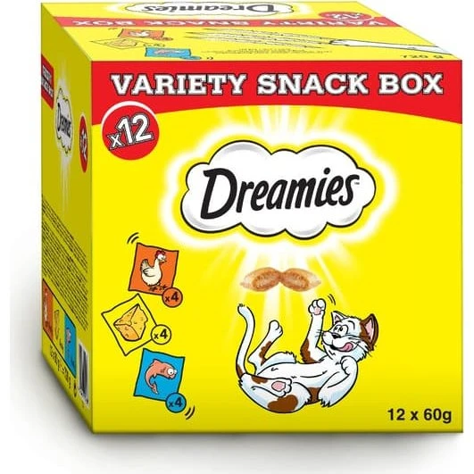 Dreamies Variety Snack Box 12×60 g