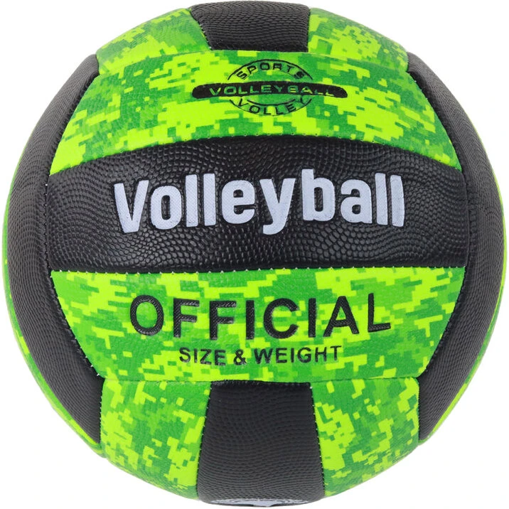 Grøn volleyball str. 5 – flerfarvet