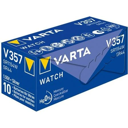 Varta V357 SR44 1,55V Silver Oxide Batteri 180mAh