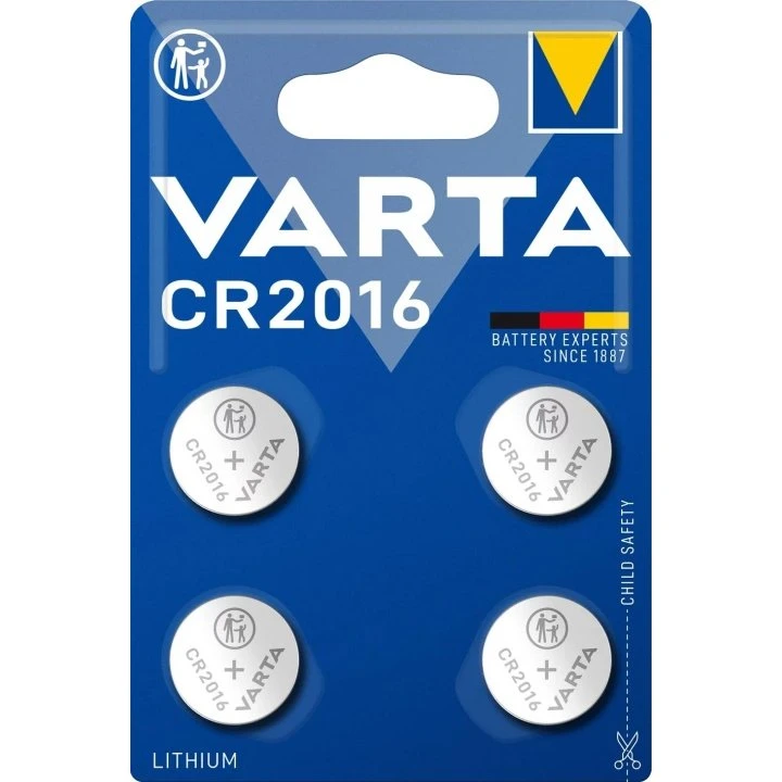Varta CR2016 Lithium Knapcellebatterier 3V 4 stk.