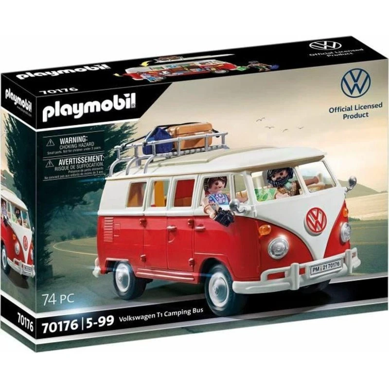 Playmobil Volkswagen T1 Campingbus 70176 Rød (74 dele)