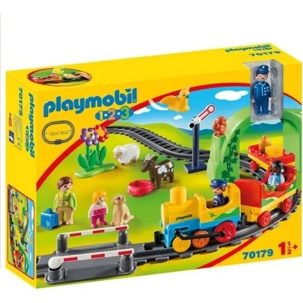 Playmobil 1.2.3 Mit Første Togsæt - 70179