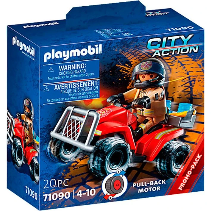 Playmobil 71090 City Action - Brandmand med ATV (4-10 år)