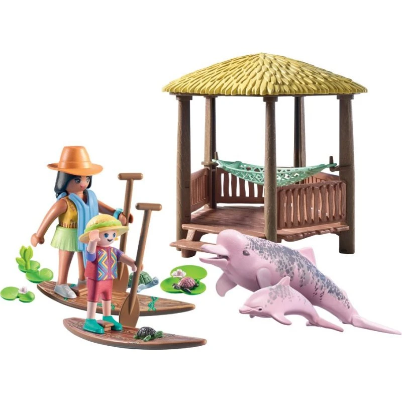 Playmobil Wiltopia Paddle tur med delfiner (71143)