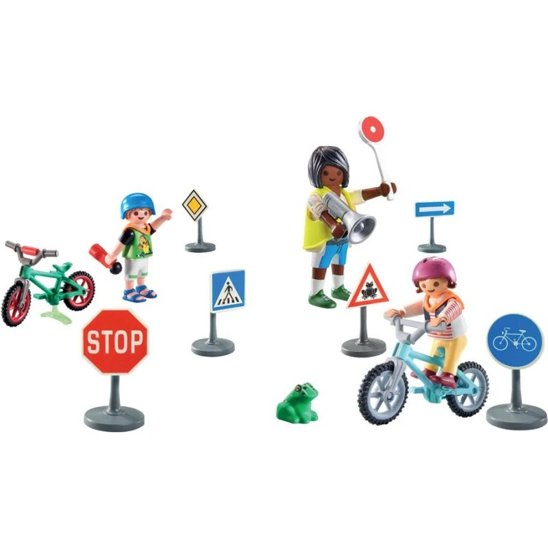 Playmobil City Life 71332 Trafikundervisning - Rød mand stå, grøn mand gå