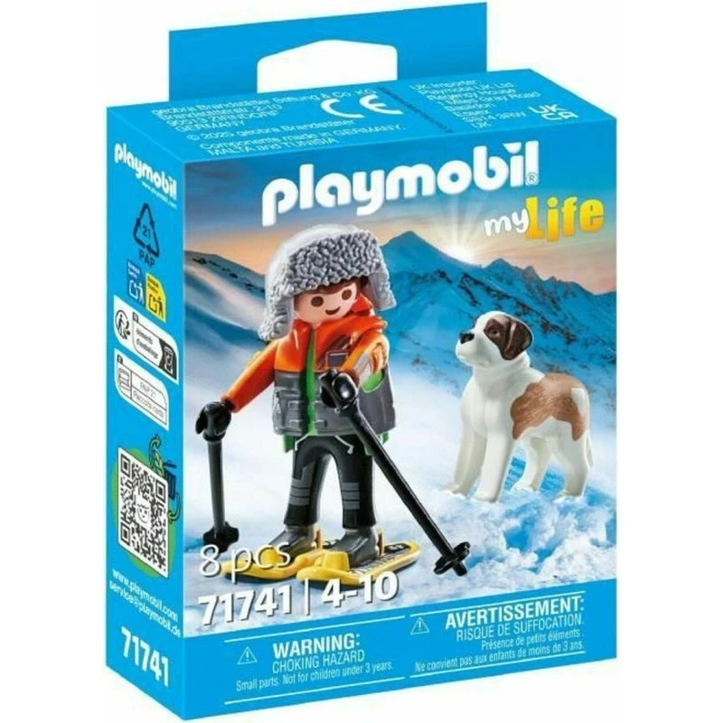 Playmobil 71741 Mountaineer med Sankt Bernhard Hund - 4+ år