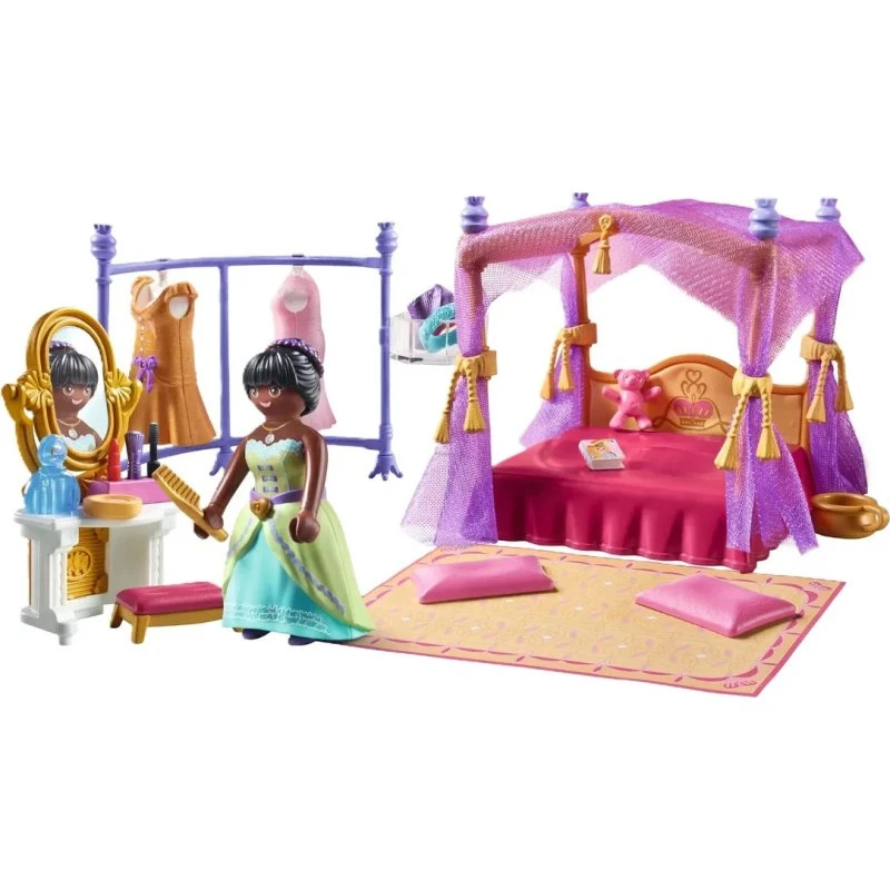 Playmobil Princess - Soveværelse med Omklædningsrum (57 dele)