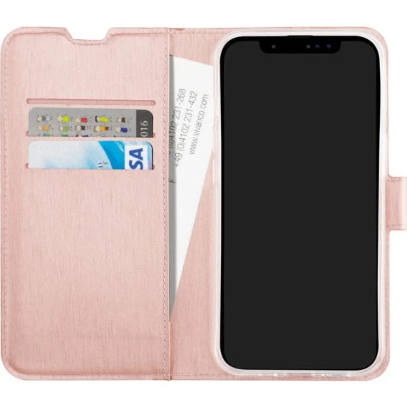 Vivanco Classic Wallet iPhone 14 Rose Guld