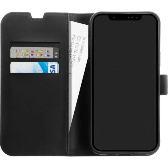 Vivanco Classic Wallet iPhone 15 Sort