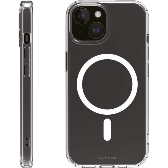 Vivanco Mag Clear Cover til iPhone 15/14/13 - Klar