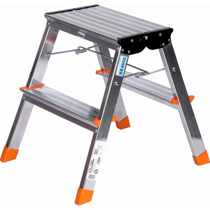 Krause Treppy Foldestige Aluminium Sølv (2 trin)