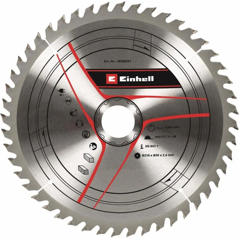 Einhell TCT Rundsavsklinge Ø216x30 mm 48t